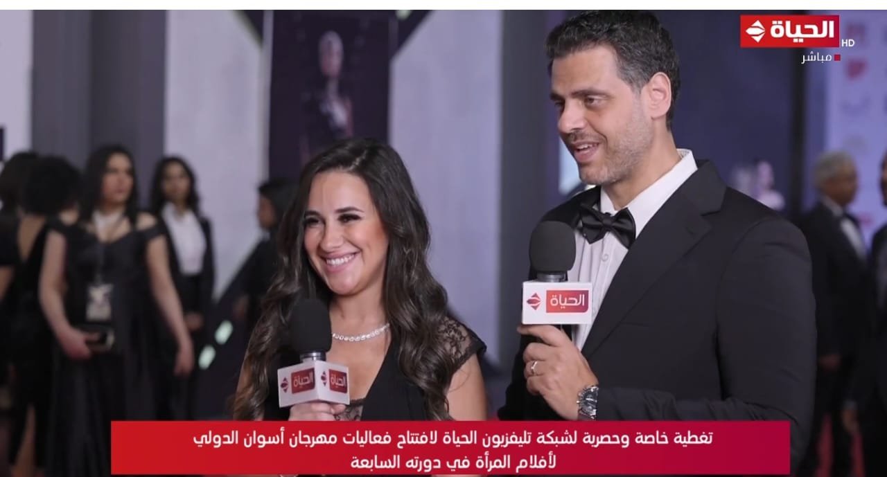 ظهور مميز لـ شيري عادل وطارق صبري من مهرجان أسوان لأفلام
