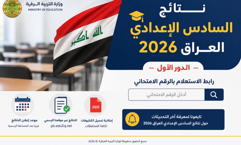 نتائج السادس الإعدادي العراق 2026